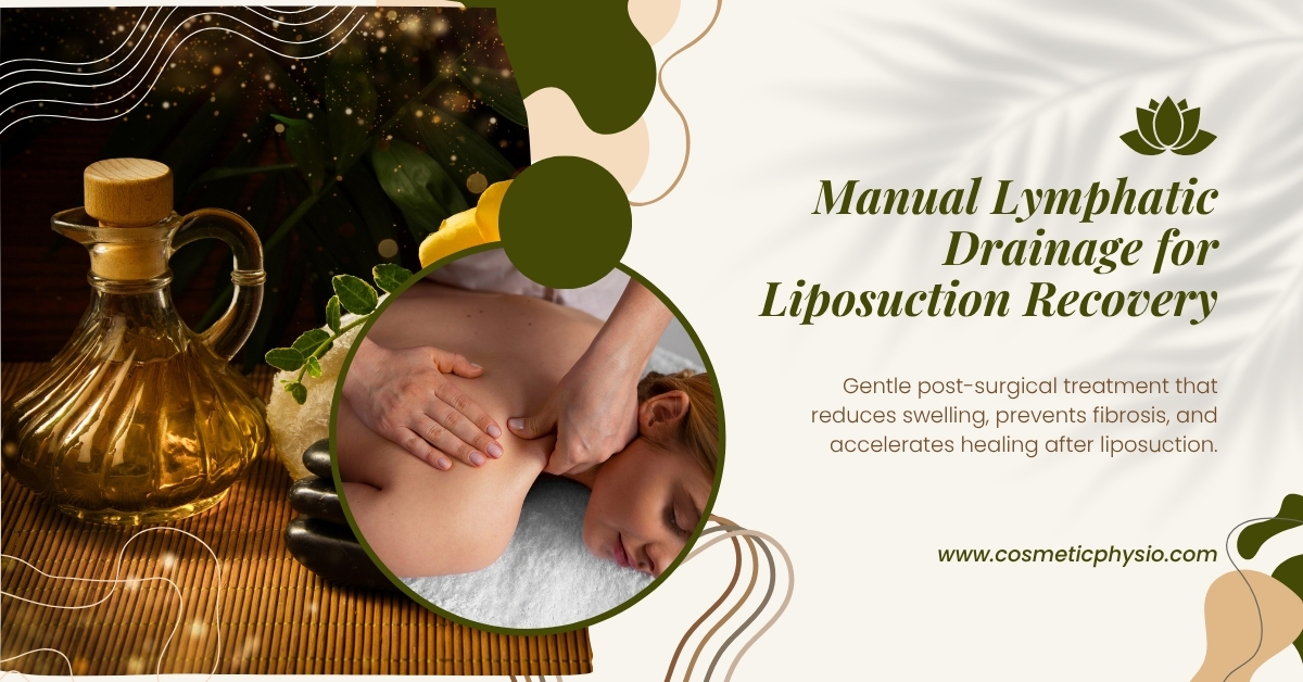Manual lymphatic drainage therapy for post-liposuction swelling reduction